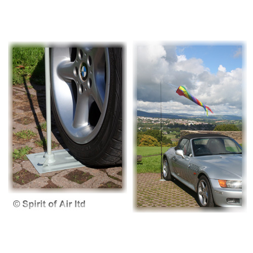 Caravan / Car Wheel Mount for Telescopic Display Poles Caravan / Car Wheel Mount for Telescopic Display Poles