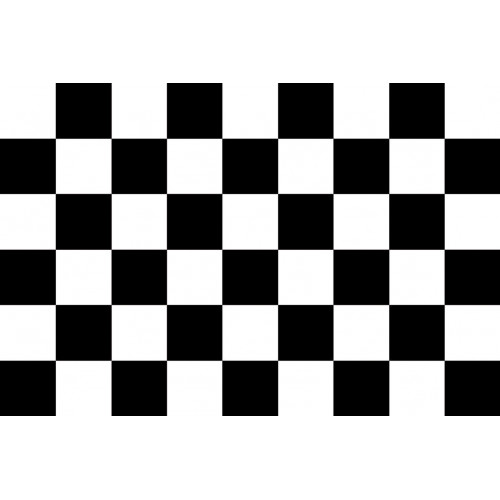 Chequered - Black & White Chequered - Black & White