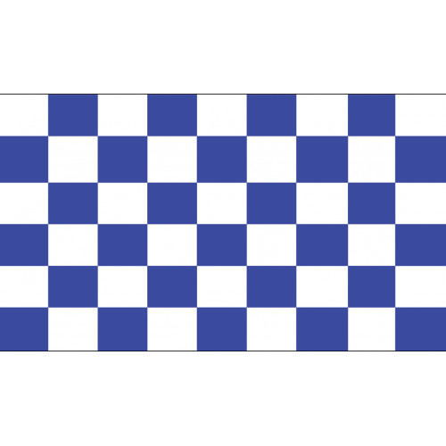 Chequered - Blue & White Chequered - Blue & White