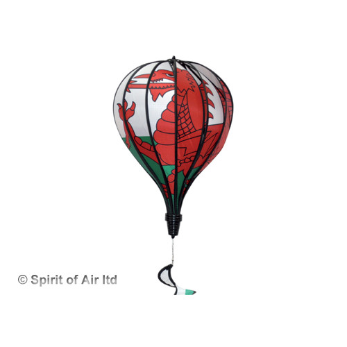 Wales (Welsh Flag) Red Dragon - Grand Hot Air Balloon Spinner Wales (Welsh Flag) Red Dragon - Grand Hot Air Balloon Spinner