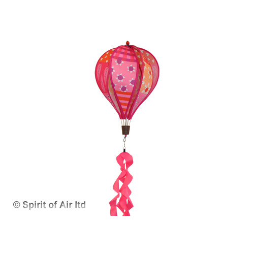Patchwork Pink - Small Hot Air Balloon Spinner Patchwork Pink - Small Hot Air Balloon Spinner