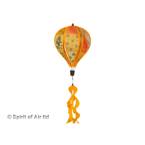 Patchwork Yellow - Small Hot Air Balloon Spinner Patchwork Yellow - Small Hot Air Balloon Spinner