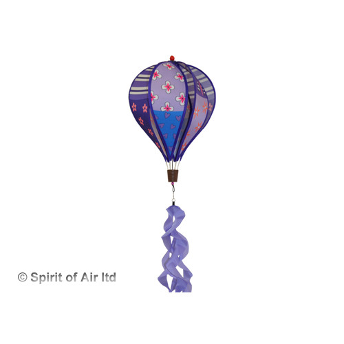 Patchwork Purple - Small Hot Air Balloon Spinner Patchwork Purple - Small Hot Air Balloon Spinner